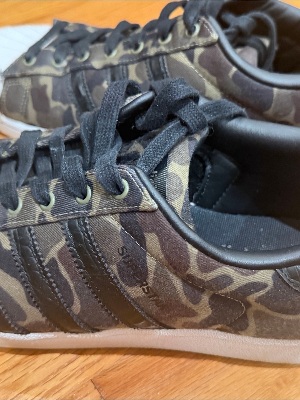adidas Camo Samba Sneakers - Black/Green size 12